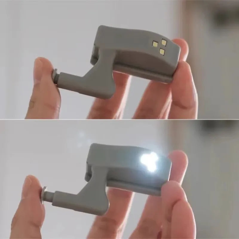 1/30Pcs Universal Cabinet Lights LED Inner Hinge Lamp Bedroom Wardrobe Door Under Cupboard Sensor Battery Operated Night Light