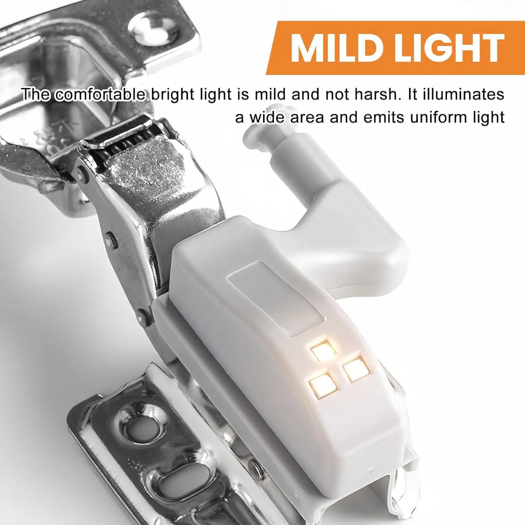 1/30Pcs Universal Cabinet Lights LED Inner Hinge Lamp Bedroom Wardrobe Door Under Cupboard Sensor Battery Operated Night Light