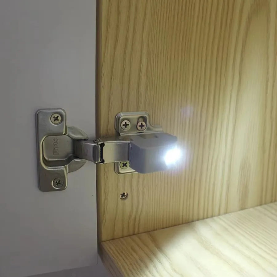 1/30Pcs Universal Cabinet Lights LED Inner Hinge Lamp Bedroom Wardrobe Door Under Cupboard Sensor Battery Operated Night Light