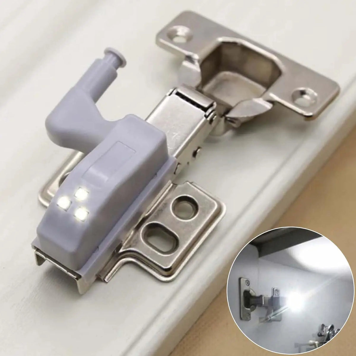 1/30Pcs Universal Cabinet Lights LED Inner Hinge Lamp Bedroom Wardrobe Door Under Cupboard Sensor Battery Operated Night Light