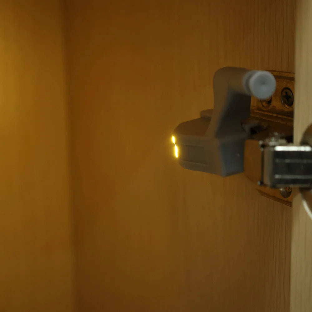 1/30Pcs Universal Cabinet Lights LED Inner Hinge Lamp Bedroom Wardrobe Door Under Cupboard Sensor Battery Operated Night Light