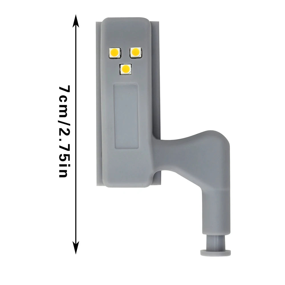 1/30Pcs Universal Cabinet Lights LED Inner Hinge Lamp Bedroom Wardrobe Door Under Cupboard Sensor Battery Operated Night Light
