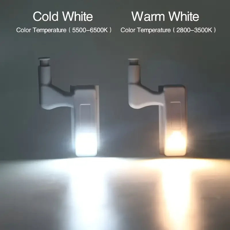 1/30Pcs Universal Cabinet Lights LED Inner Hinge Lamp Bedroom Wardrobe Door Under Cupboard Sensor Battery Operated Night Light